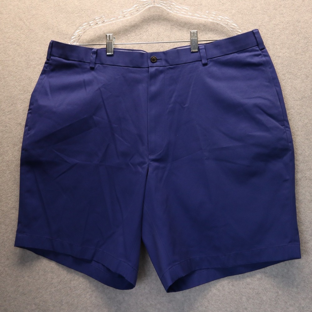 Brooks Brothers Shortsβ Mens 42 Lightweight Advantage Chino Golf Flat Front Blue